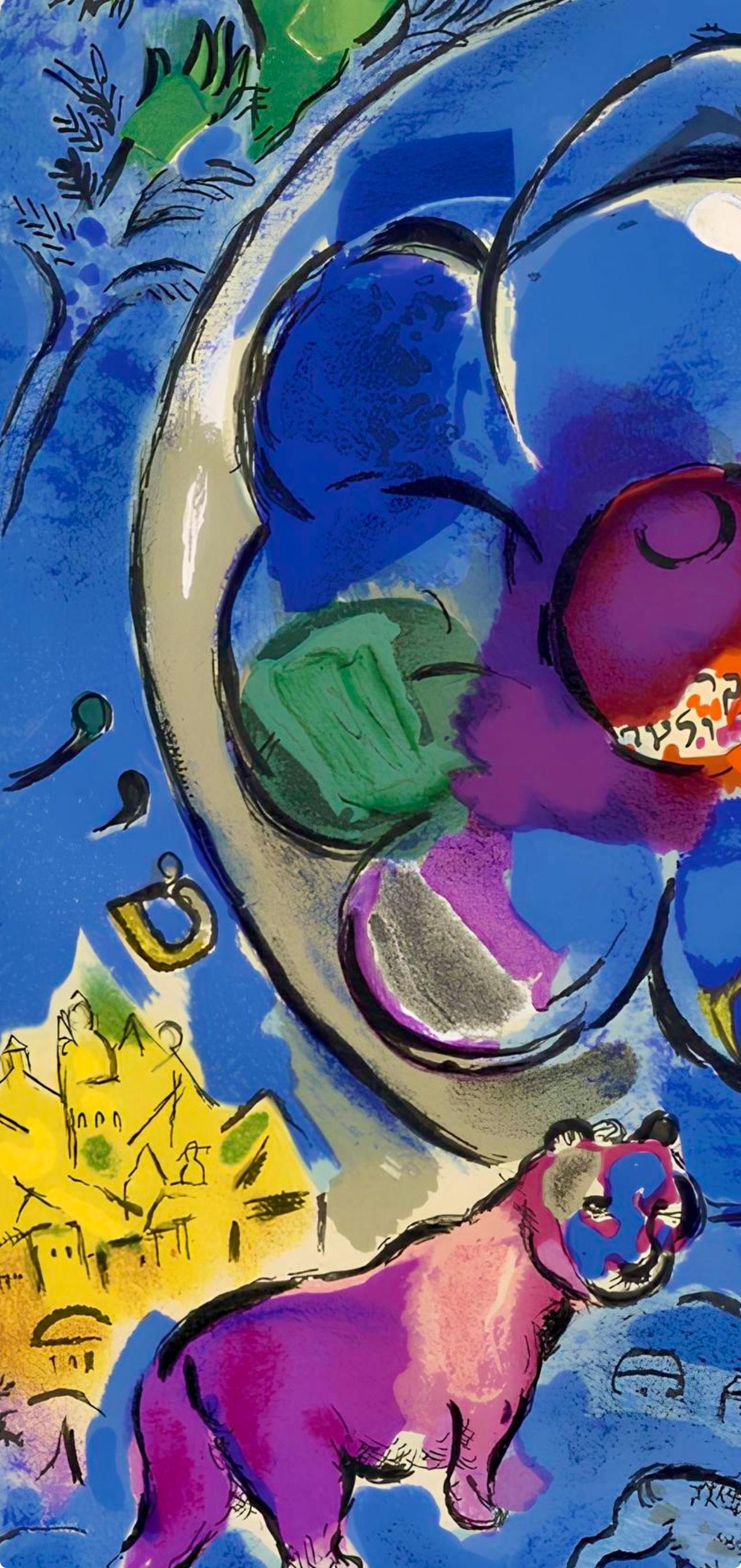 Chagall, Tribe of Benjamin, Vitraux pour Jérusalem (after) - Expressionist Print by Marc Chagall