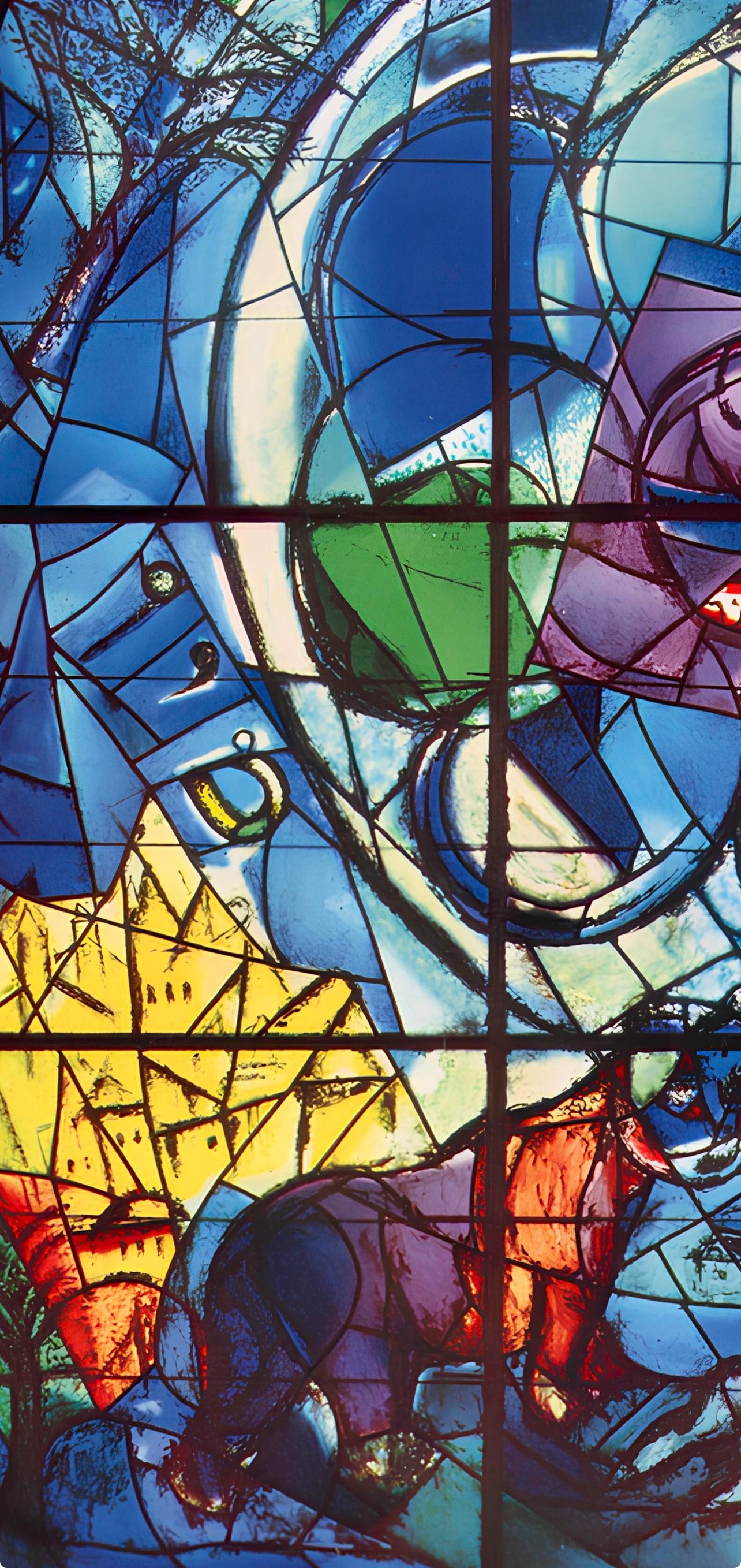 Chagall, Tribe of Benjamin, Vitraux pour Jérusalem (after) - Expressionist Print by Marc Chagall
