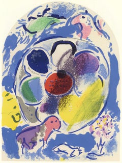 Chagall, Tribu de Benjamin, Vitraux pour Jérusalem (d'après)