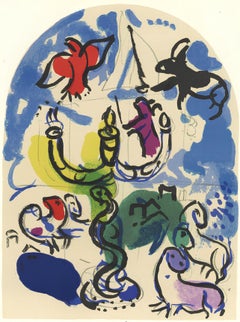 Chagall, Tribu de Dan, Vitraux pour Jérusalem (d'après)