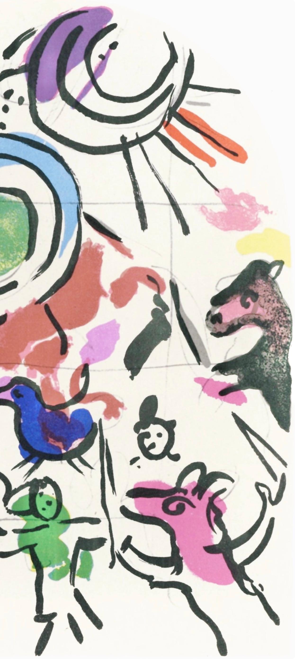Chagall, Tribu de Gad, Marc Chagall, Les fenêtres de Jérusalem (after) en vente 3