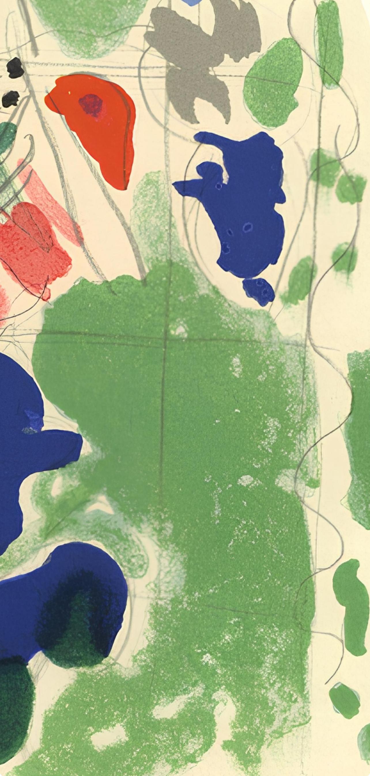 Chagall, Tribe of Issachar, Vitraux pour Jérusalem (after) - Beige Figurative Print by Marc Chagall