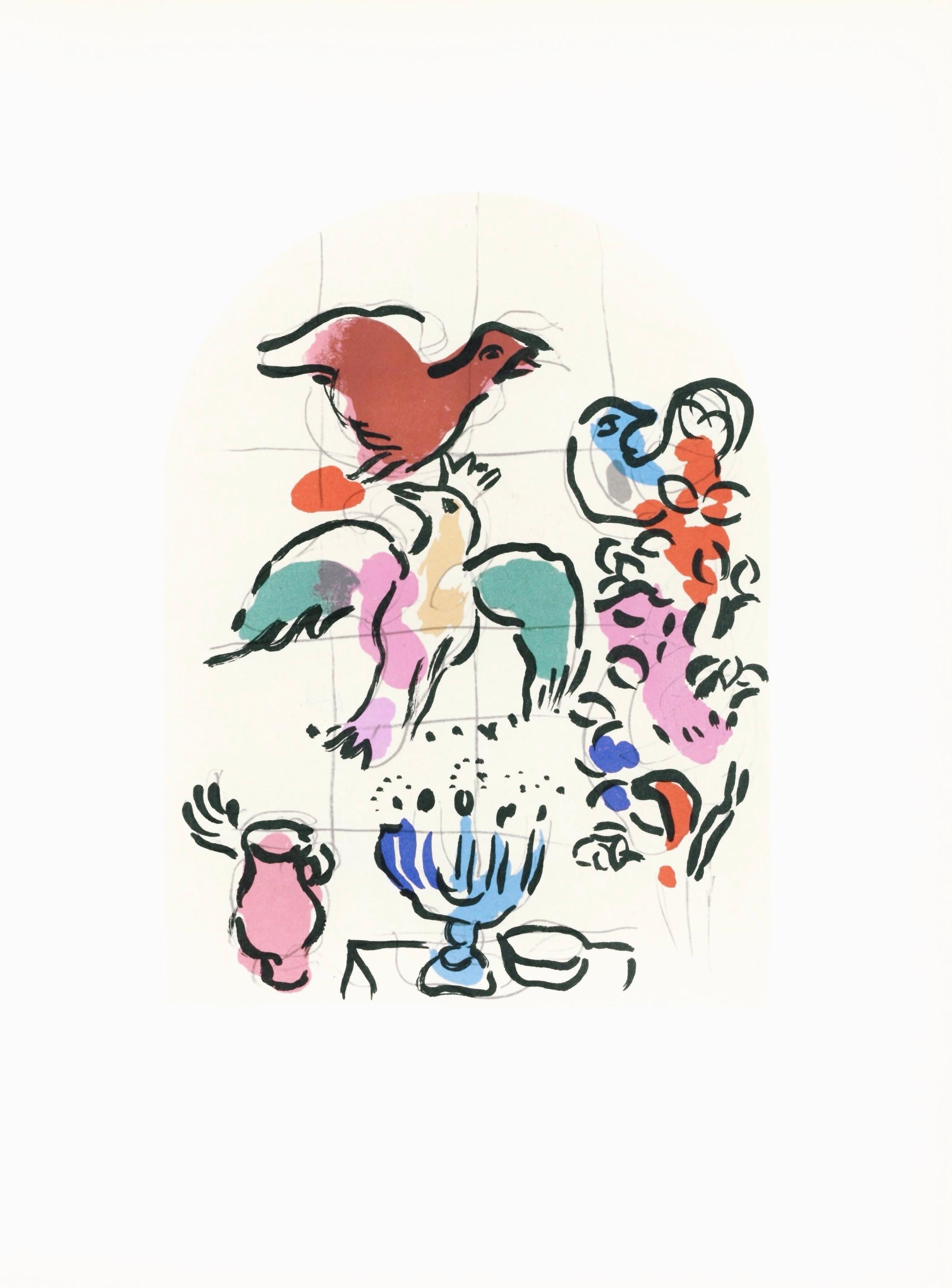 Chagall, Tribu de Joseph, Marc Chagall, Les fenêtres de Jérusalem (after) en vente 4
