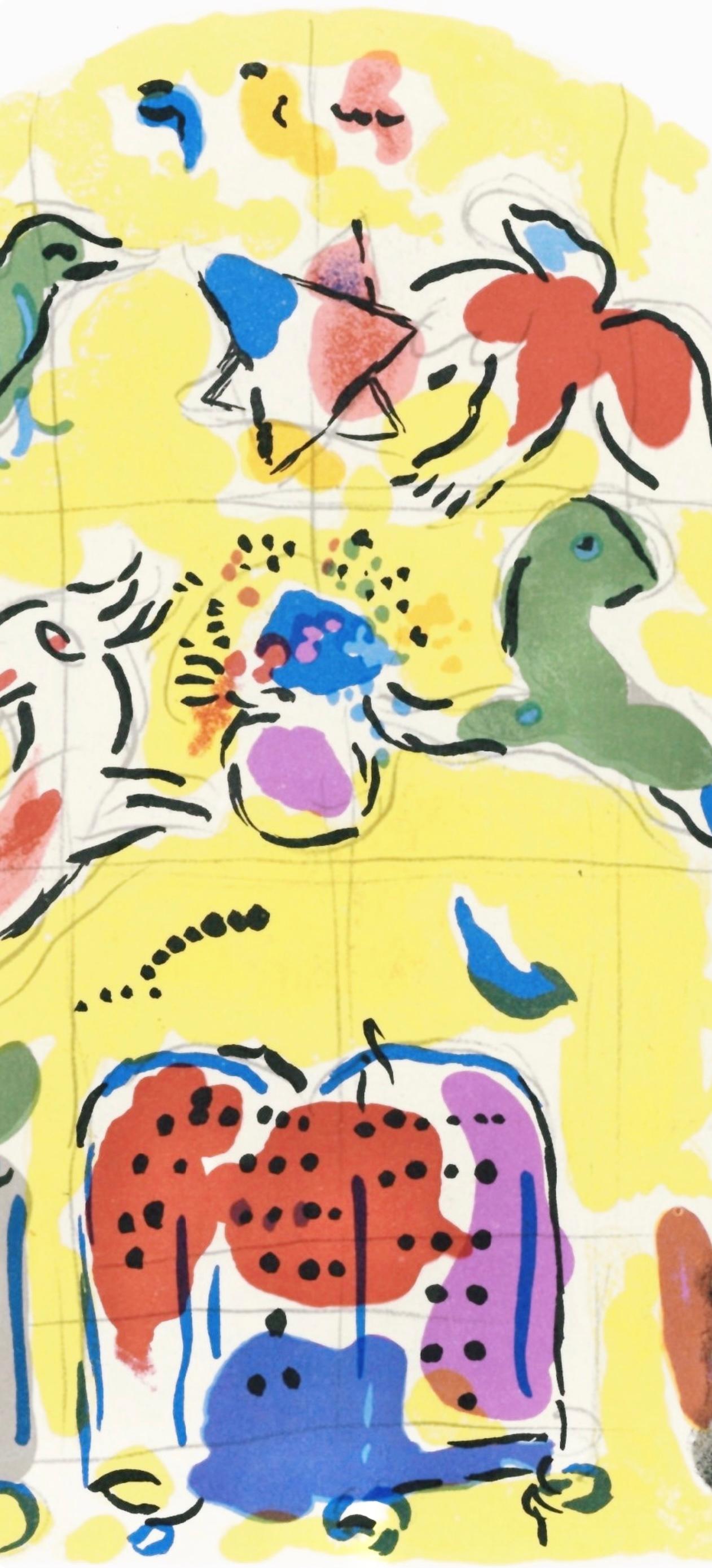 Chagall, Tribu de Levi, Marc Chagall, Les fenêtres de Jérusalem (after) en vente 1