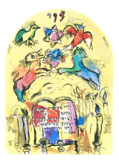 Chagall, Tribu de Leví, Marc Chagall, Las ventanas de Jerusalén (after)
