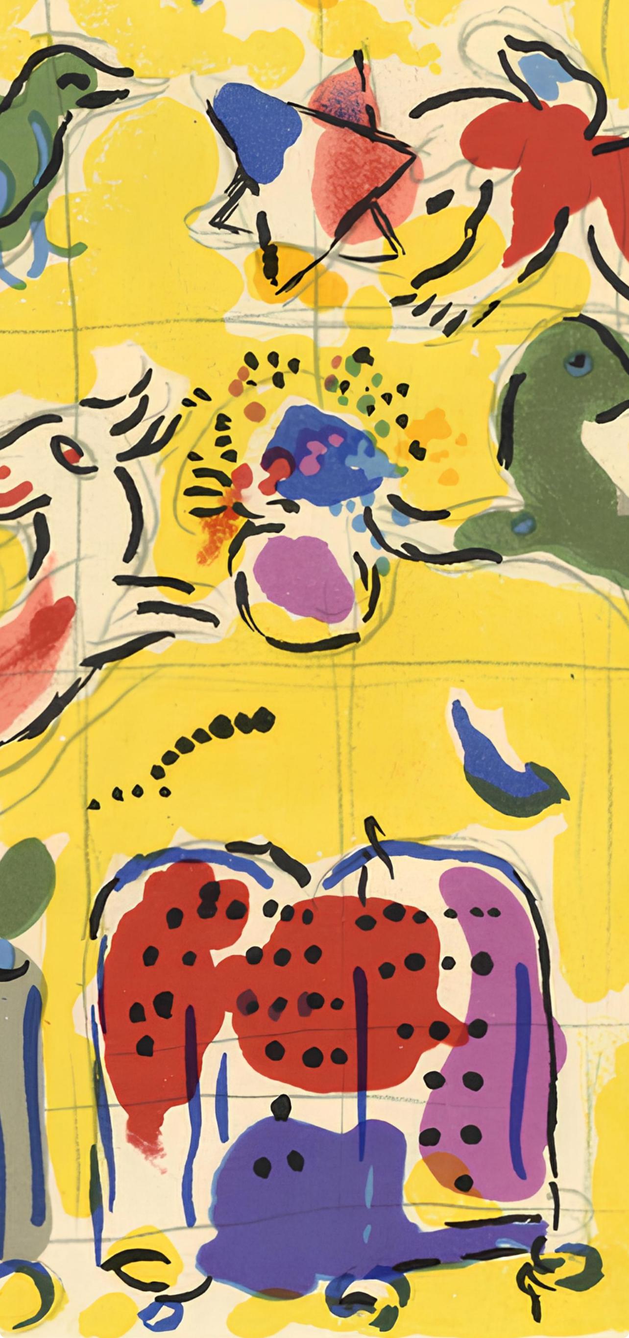 Chagall, Tribu de Leví, Vitraux pour Jérusalem (después de) - Print de Marc Chagall