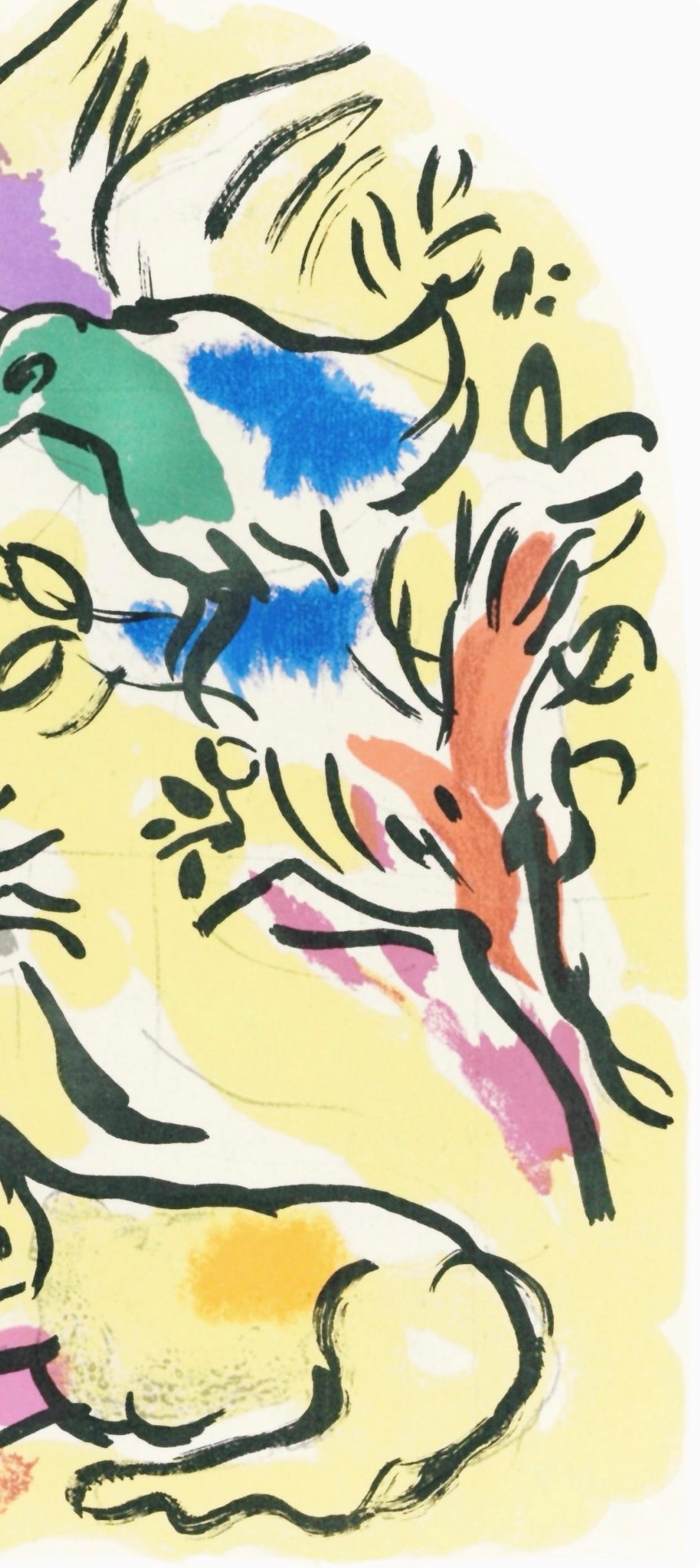 Chagall, Tribu de Naphtali, Marc Chagall, Les fenêtres de Jérusalem (after) en vente 3