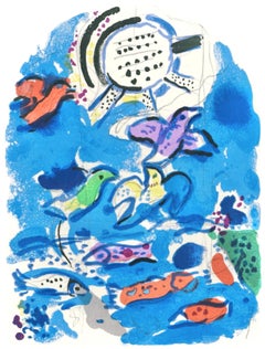 Chagall, Tribu de Rubén, Marc Chagall, Las ventanas de Jerusalén (after)