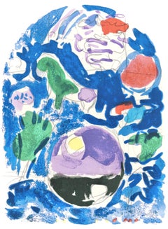 Chagall, Tribu de Simeon, Marc Chagall, Les fenêtres de Jérusalem (after)