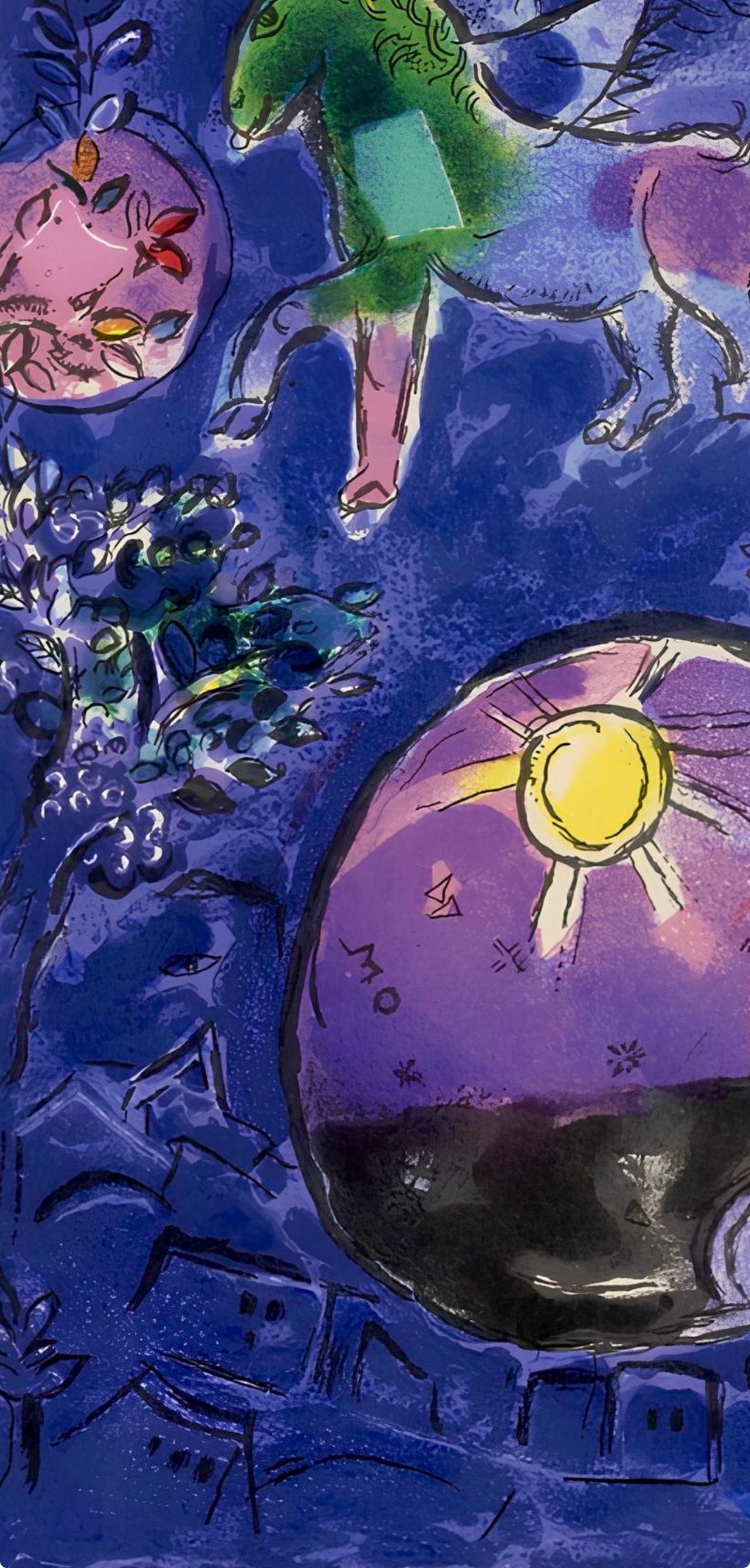 Chagall, Tribe of Simeon, Vitraux pour Jérusalem (after) - Expressionist Print by Marc Chagall