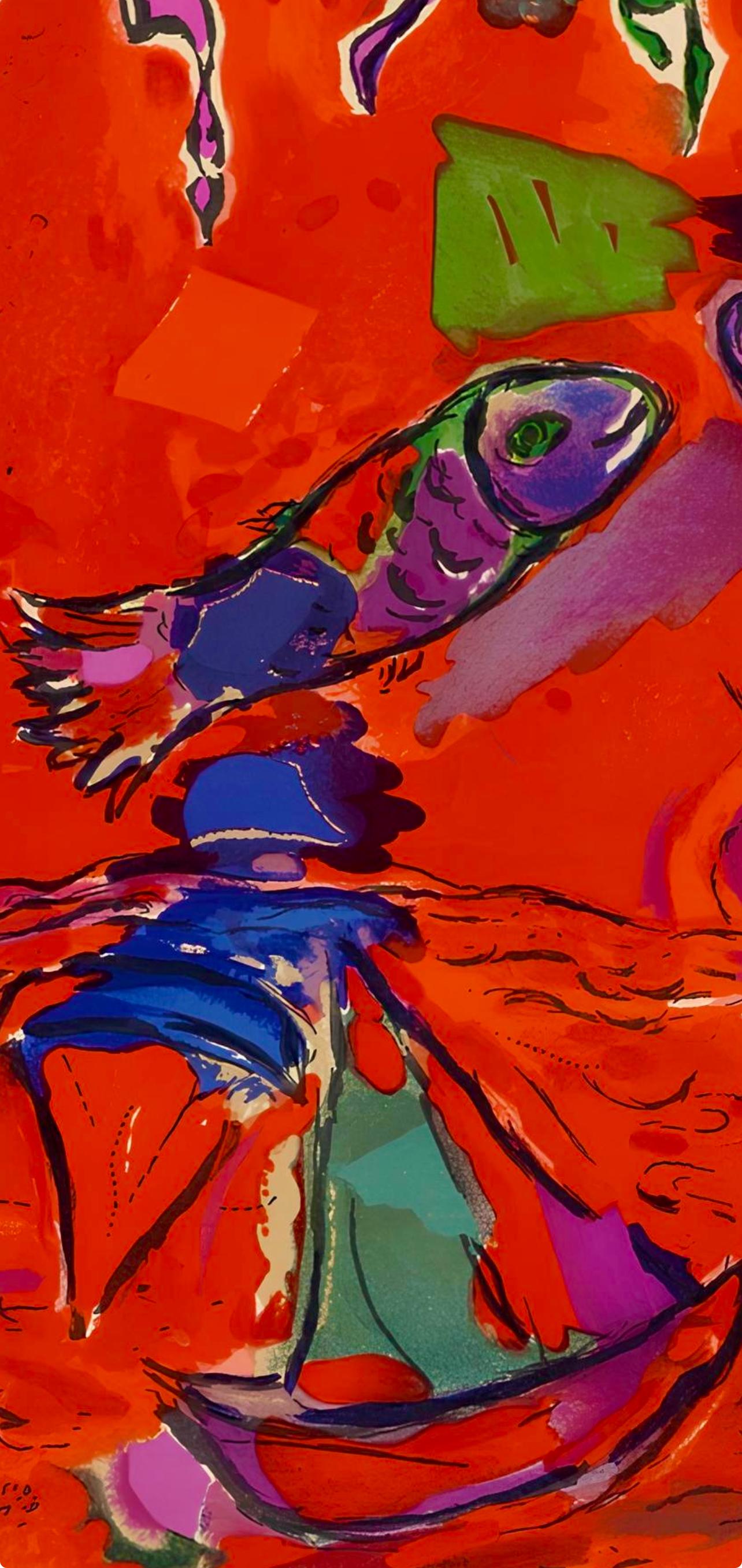 Chagall, Tribe of Zebulun, Vitraux pour Jérusalem (after) - Expressionist Print by Marc Chagall