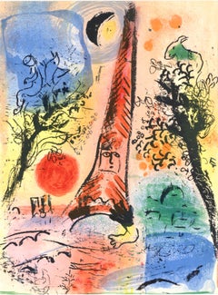 Chagall, Vision of Paris (Mourlot 287; Cramer 43) (after)