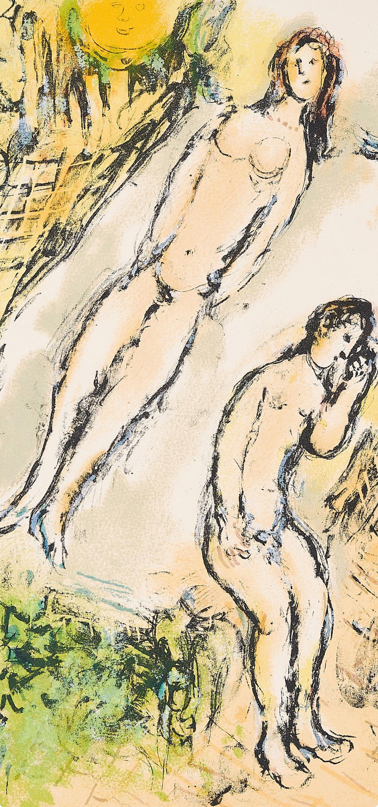 Chagall, Wehklagen des Odysseus, Homer, Die Odyssee (after) - Print de Marc Chagall