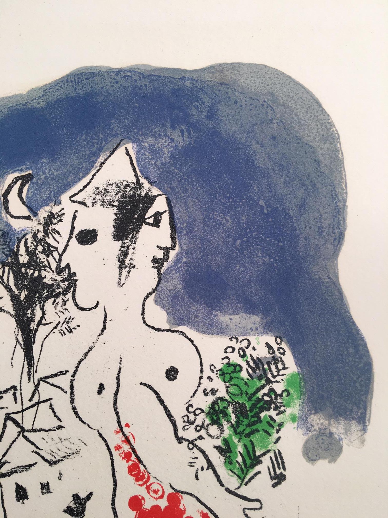 Chagall's Lithograph from the Flight Deluxe Portfolio - Print by Marc Chagall