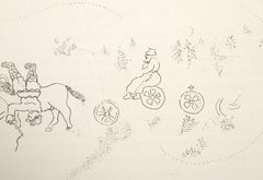 Chapter 5 from Les Ames Mortes, Impressionist Etching by Marc Chagall