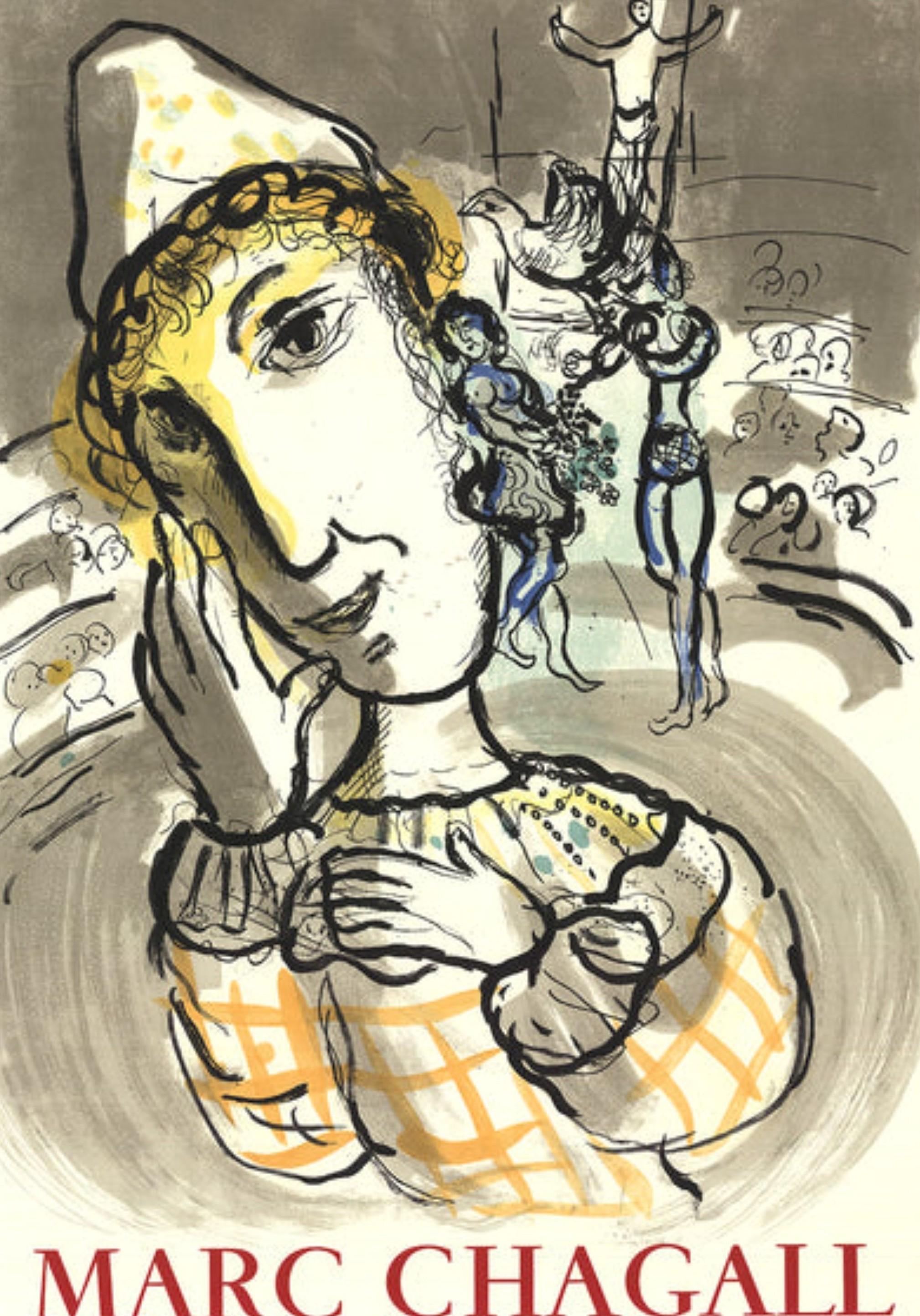Circus with Yellow Clown By Marc Chagall en vente 3