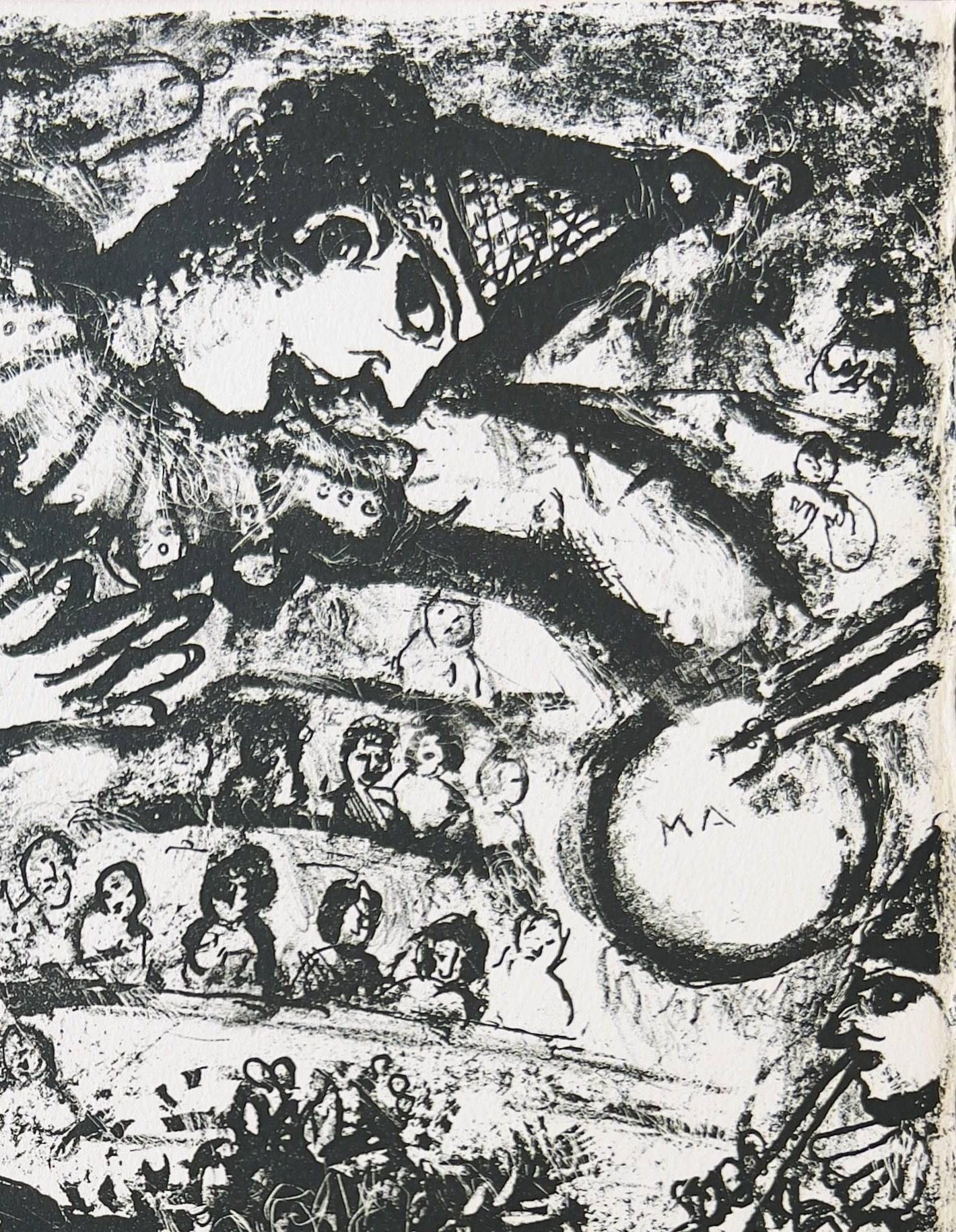 Cirque (Grau), Print, von Marc Chagall