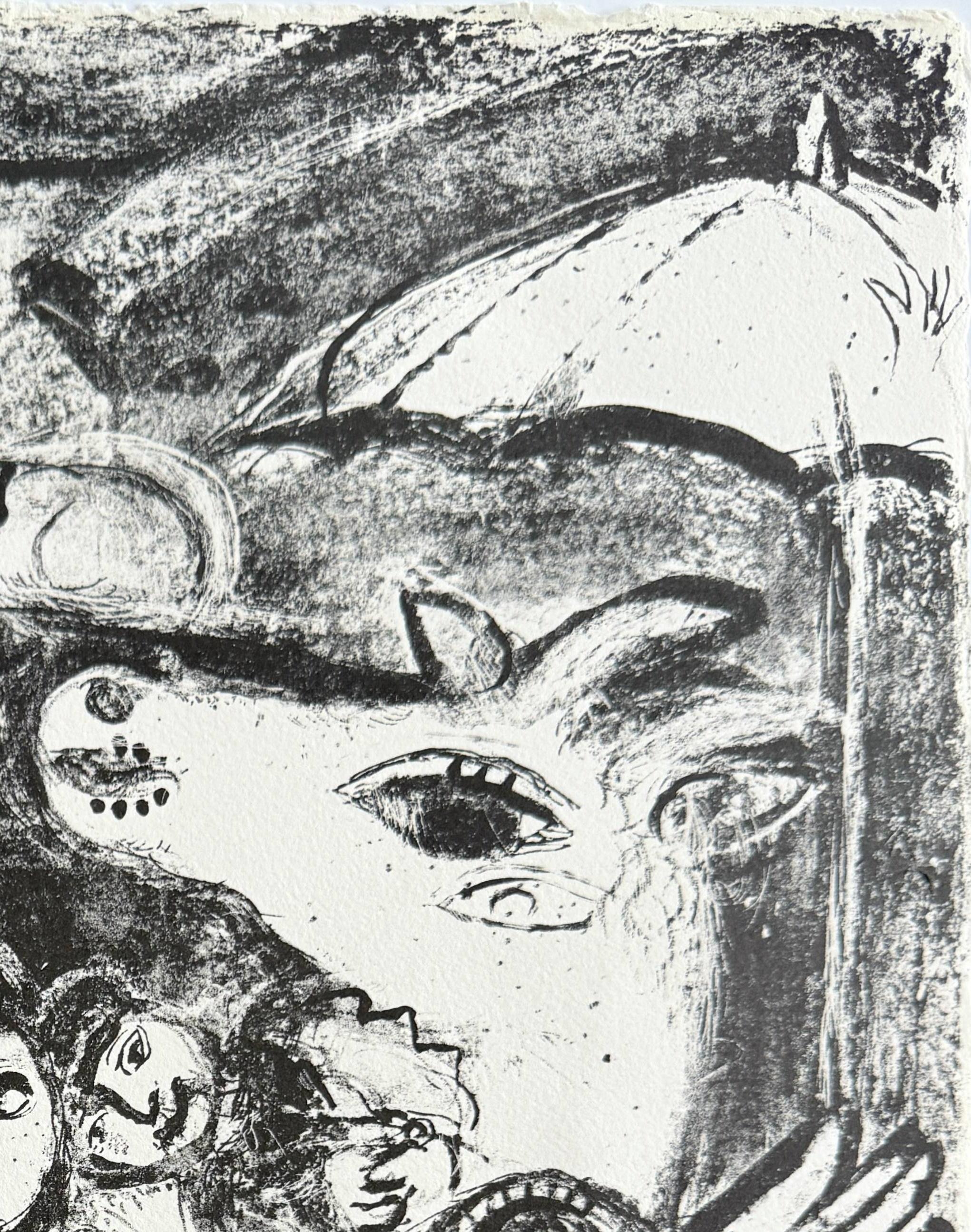 Cirque - Gray Print by Marc Chagall