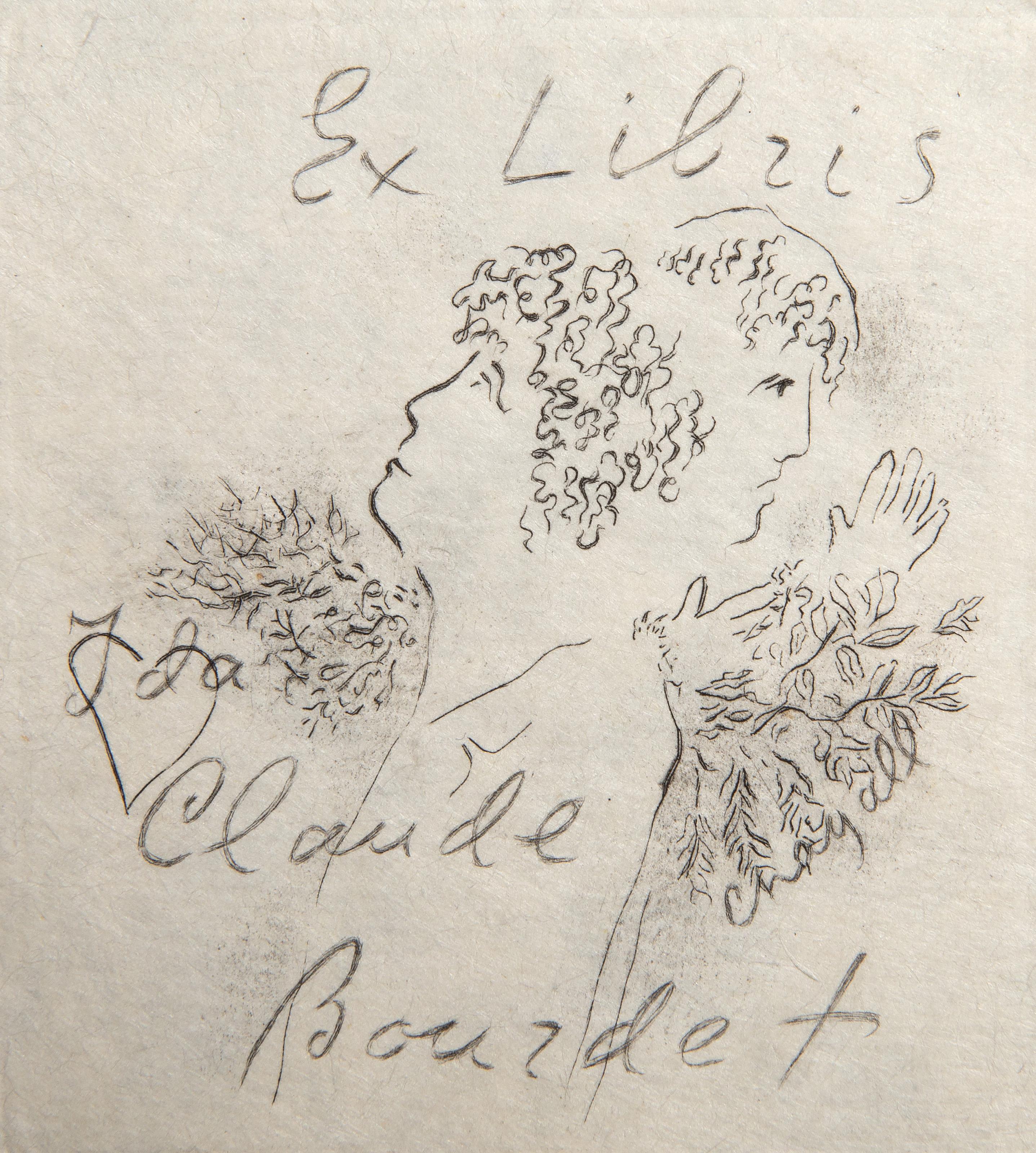 Claude Bourdet, Etching by Marc Chagall For Sale 1