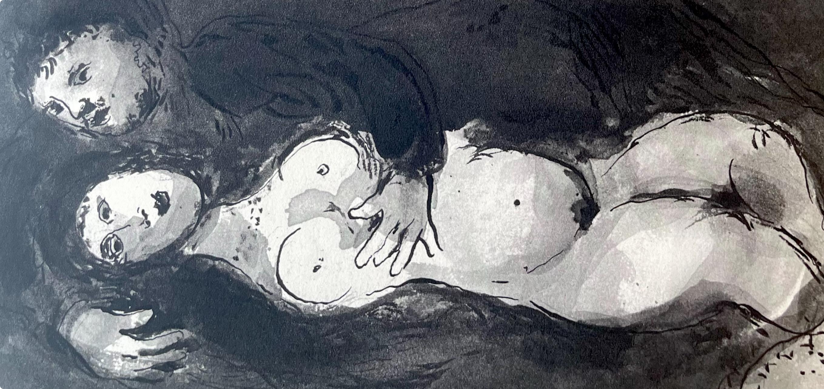 Composition, Contes de Boccace, Verve: Revue Artistique et Littéraire - Print by Marc Chagall