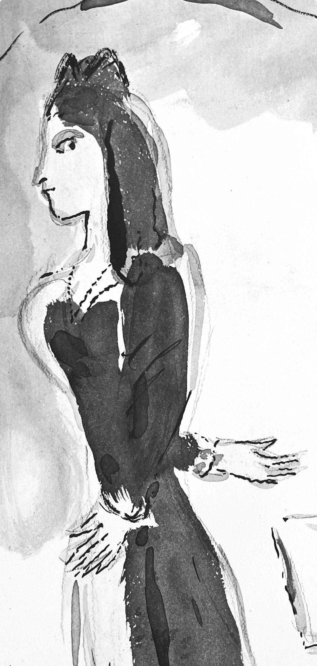Composition, Contes de Boccace, Verve: Revue Artistique et Littéraire - Print by Marc Chagall
