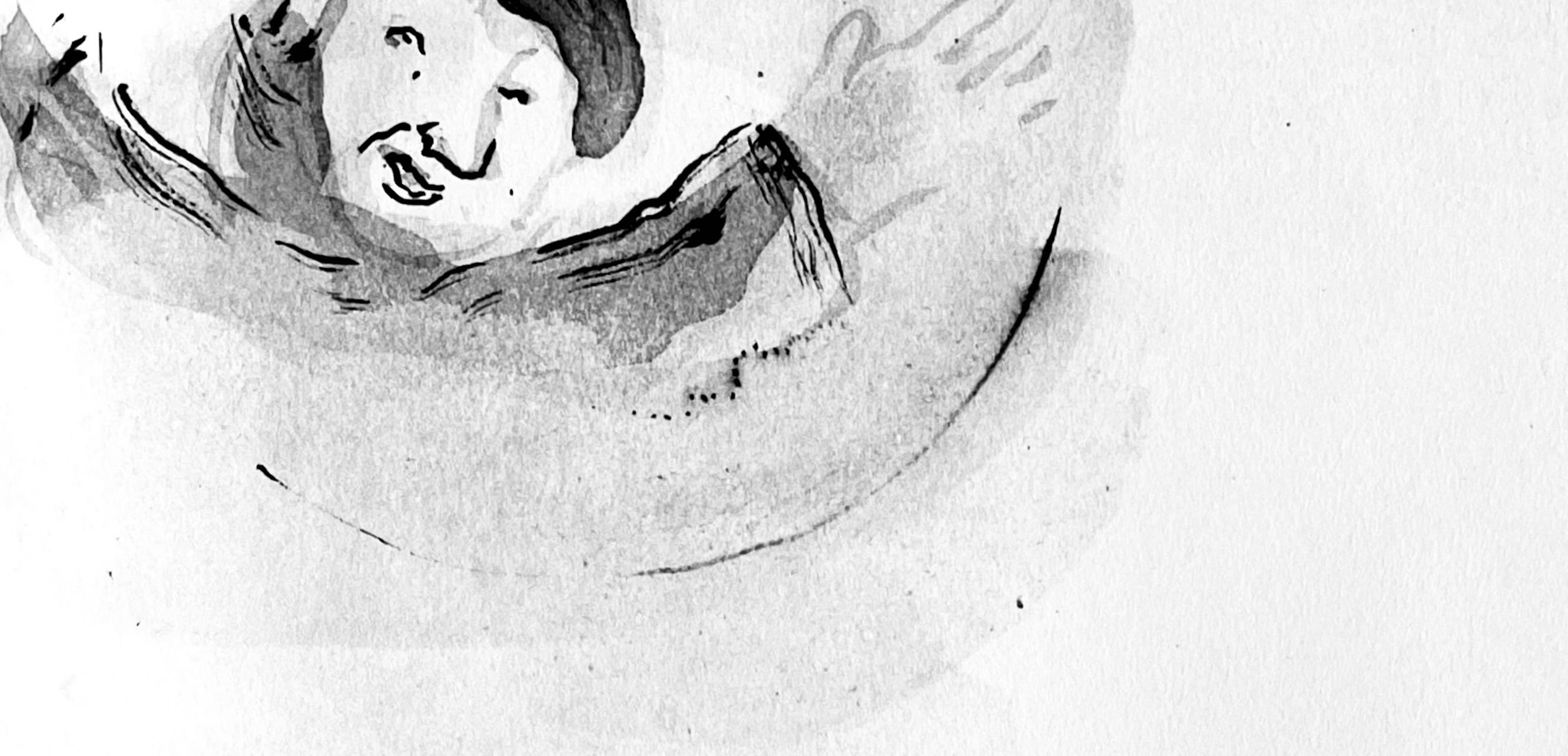 Composition, Contes de Boccace, Verve: Revue Artistique et Littéraire - Expressionist Print by Marc Chagall