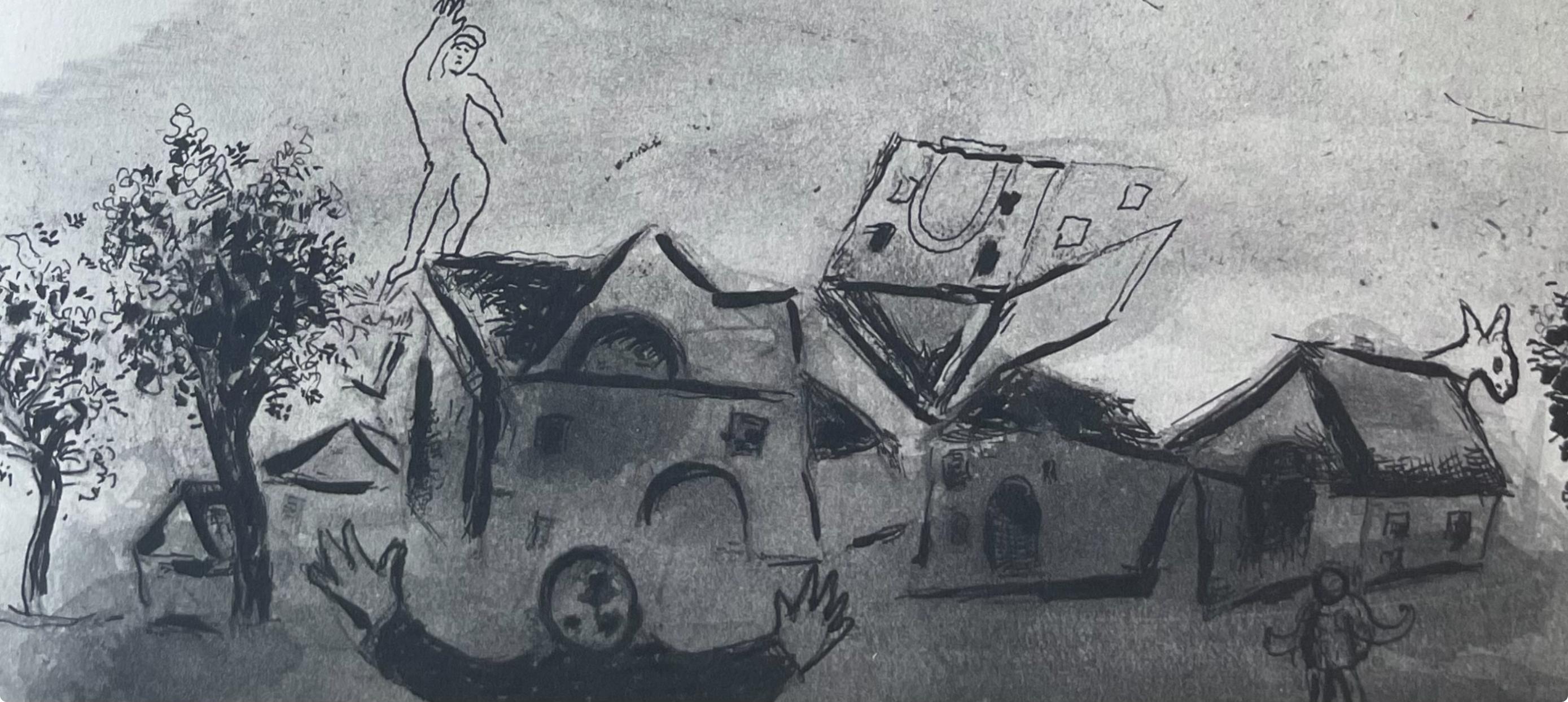 Composition, Contes de Boccace, Verve : Revue Artistique et Littéraire - Expressionniste Print par Marc Chagall
