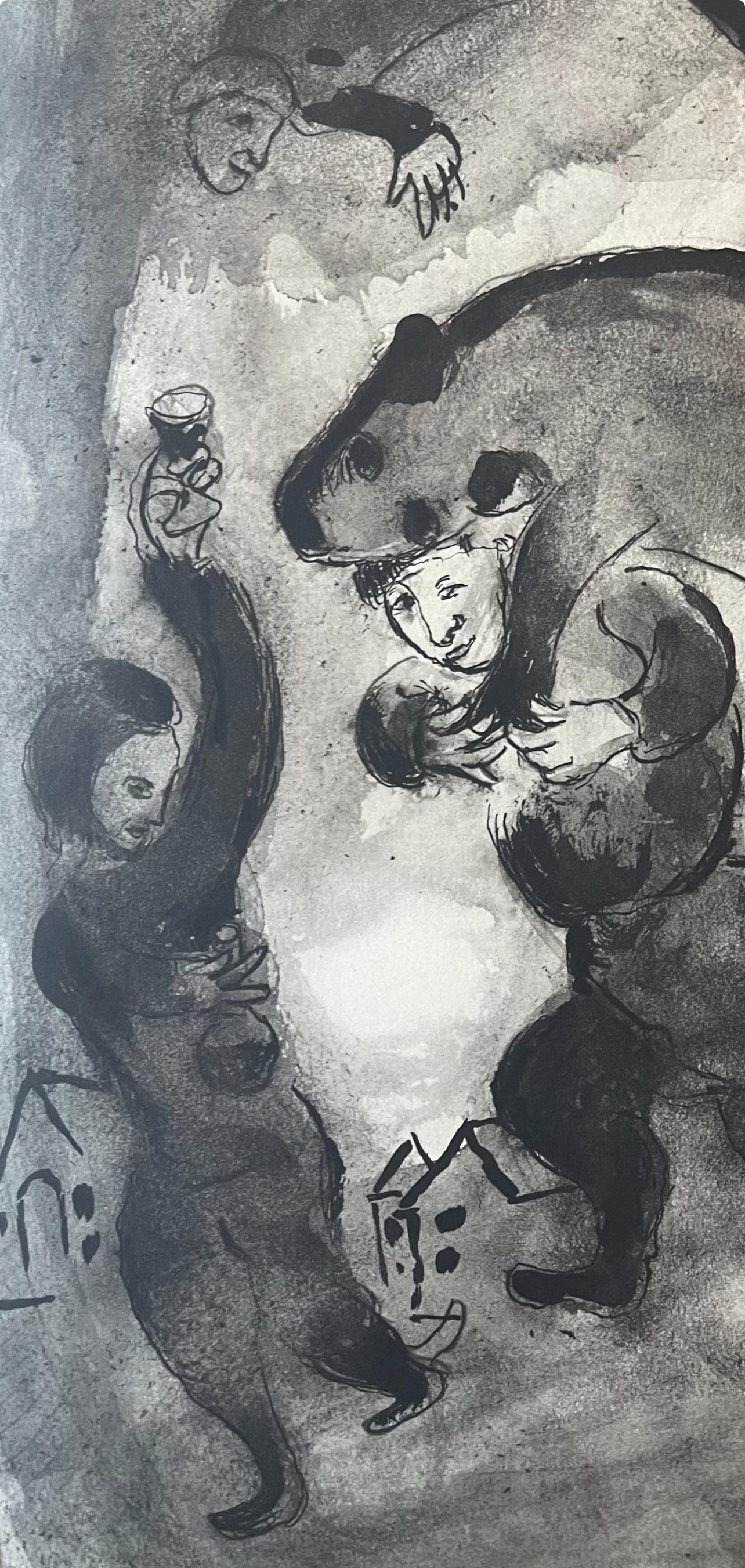 Composition, Contes de Boccace, Verve: Revue Artistique et Littéraire - Expressionist Print by Marc Chagall