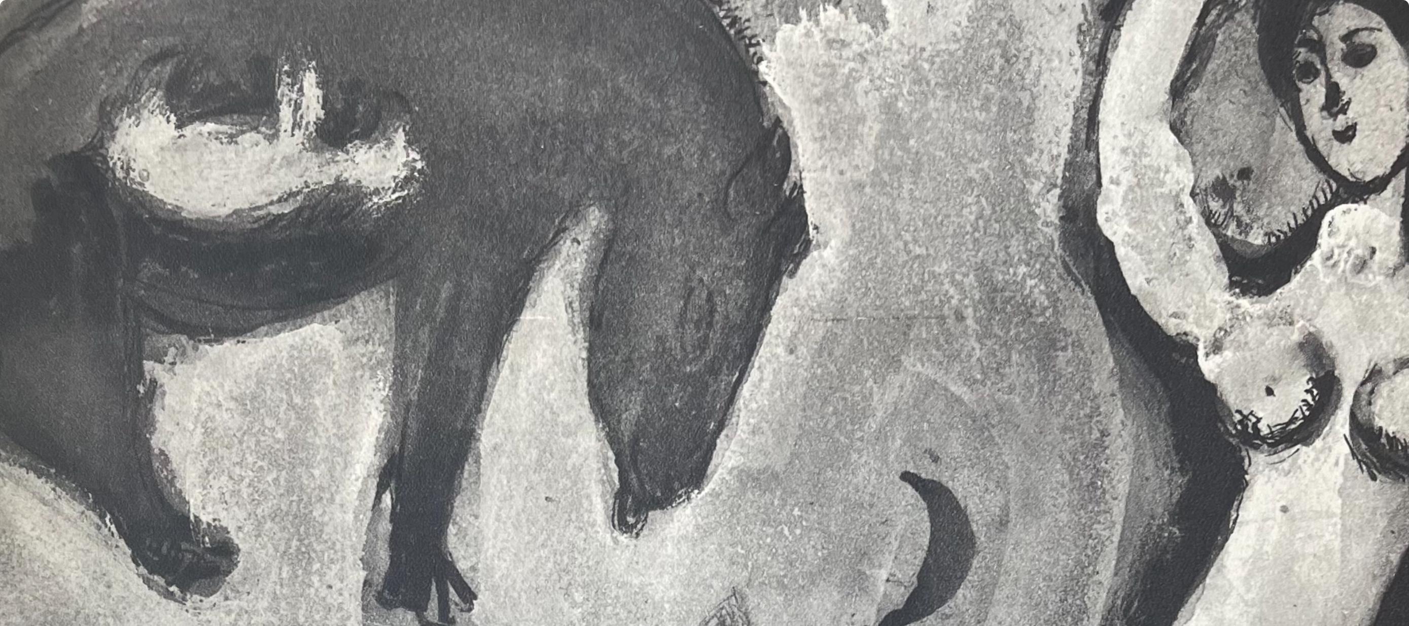 Composition, Contes de Boccace, Verve: Revue Artistique et Littéraire - Gray Figurative Print by Marc Chagall