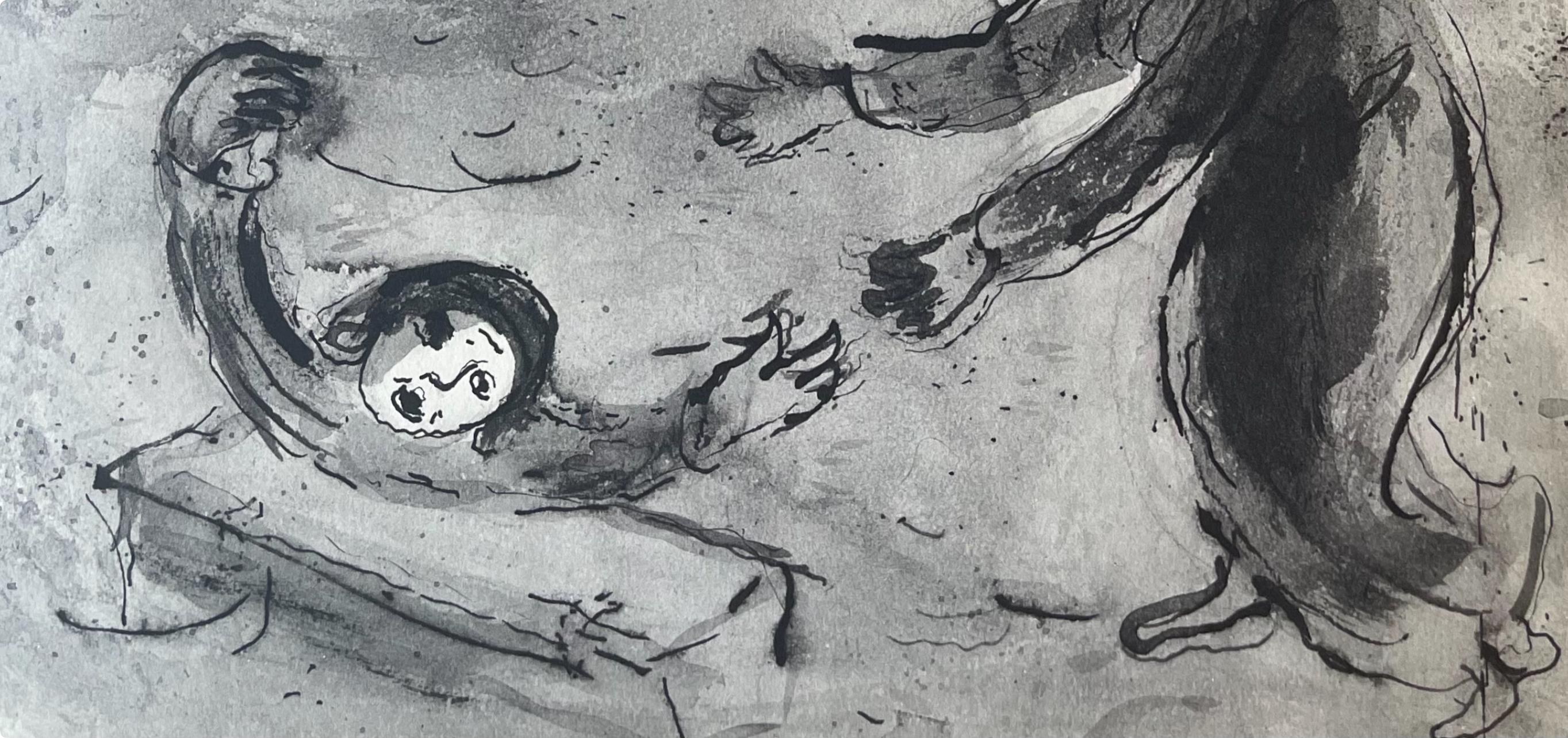 Composition, Contes de Boccace, Verve: Revue Artistique et Littéraire - Gray Figurative Print by Marc Chagall