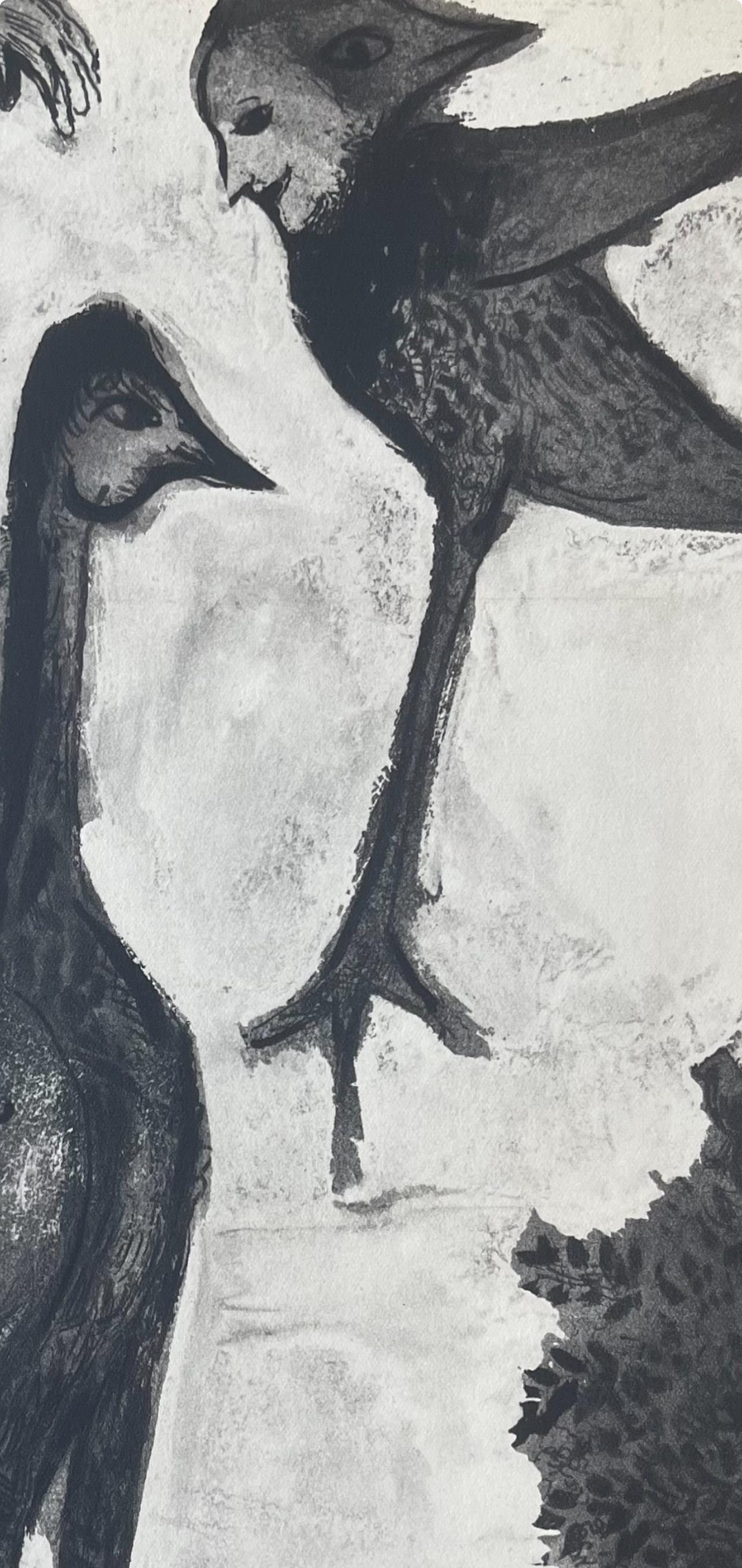 Composition, Contes de Boccace, Verve: Revue Artistique et Littéraire - Gray Abstract Print by Marc Chagall