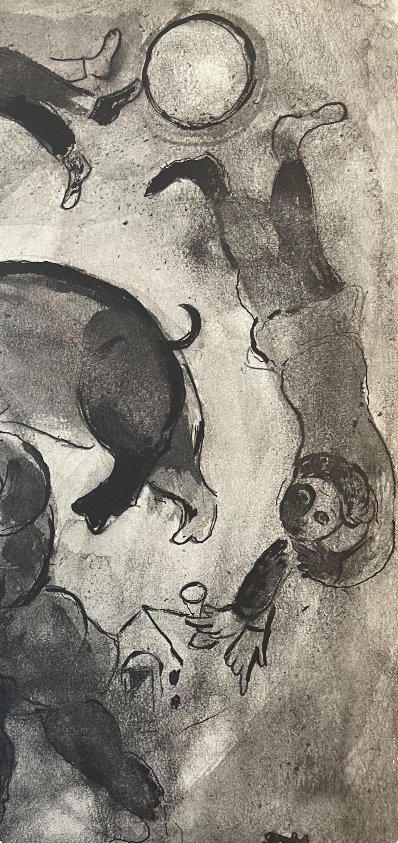 Composition, Contes de Boccace, Verve: Revue Artistique et Littéraire - Gray Figurative Print by Marc Chagall