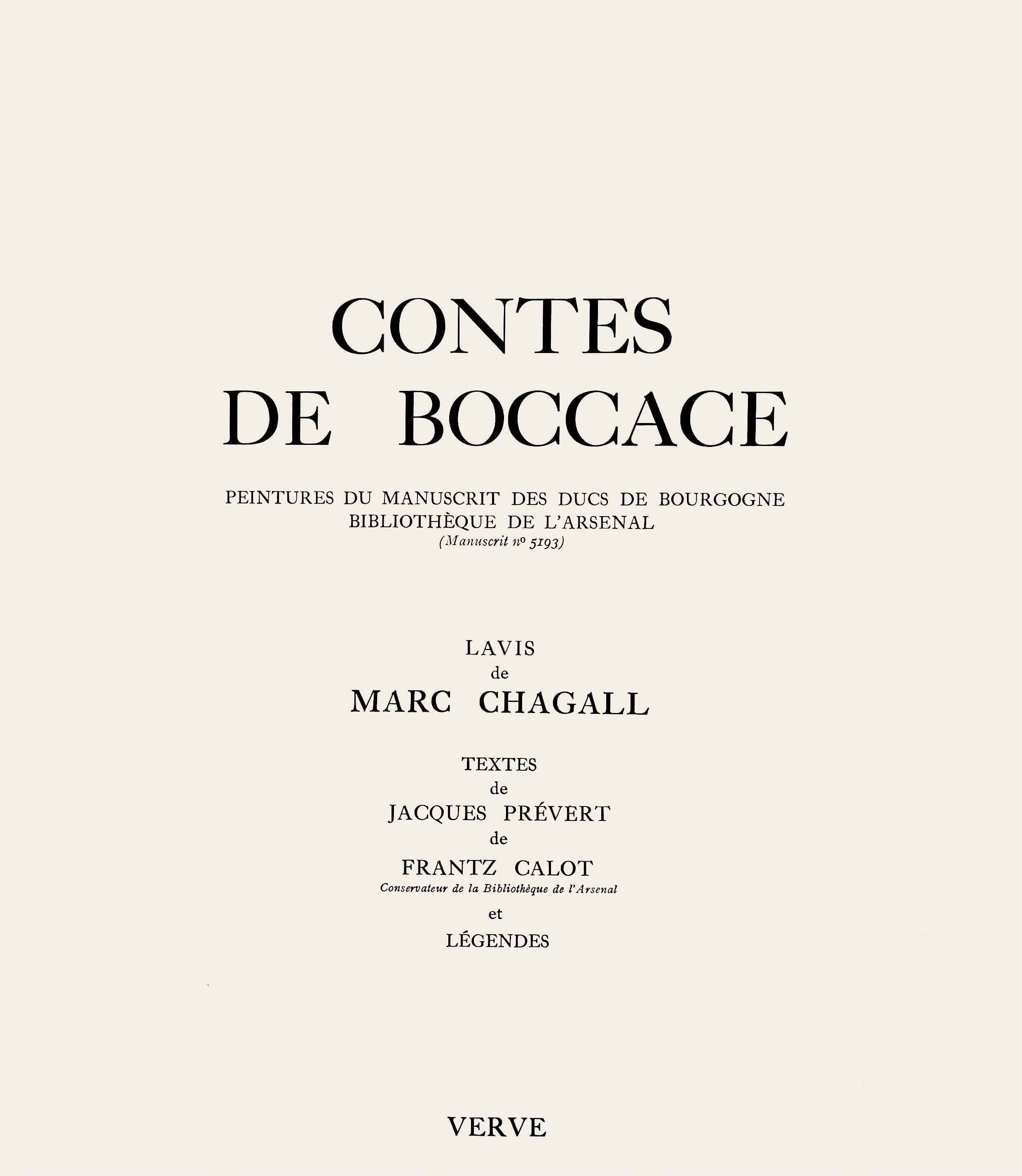 Composition, Contes de Boccace, Verve: Revue Artistique et Littéraire For Sale 2