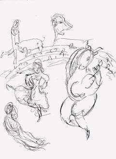 Chagall, Composition (Cramer 61; Mourlot 434), Le plafond de l'Opéra (after)