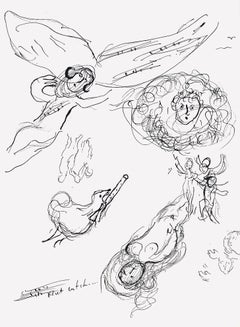 Chagall, Composition (Cramer 61; Mourlot 434), Le plafond de l'Opéra (after)