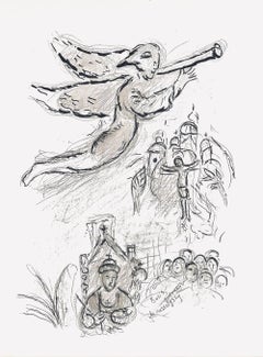Chagall, Composition (Cramer 61; Mourlot 434), Le plafond de l'Opéra (after)