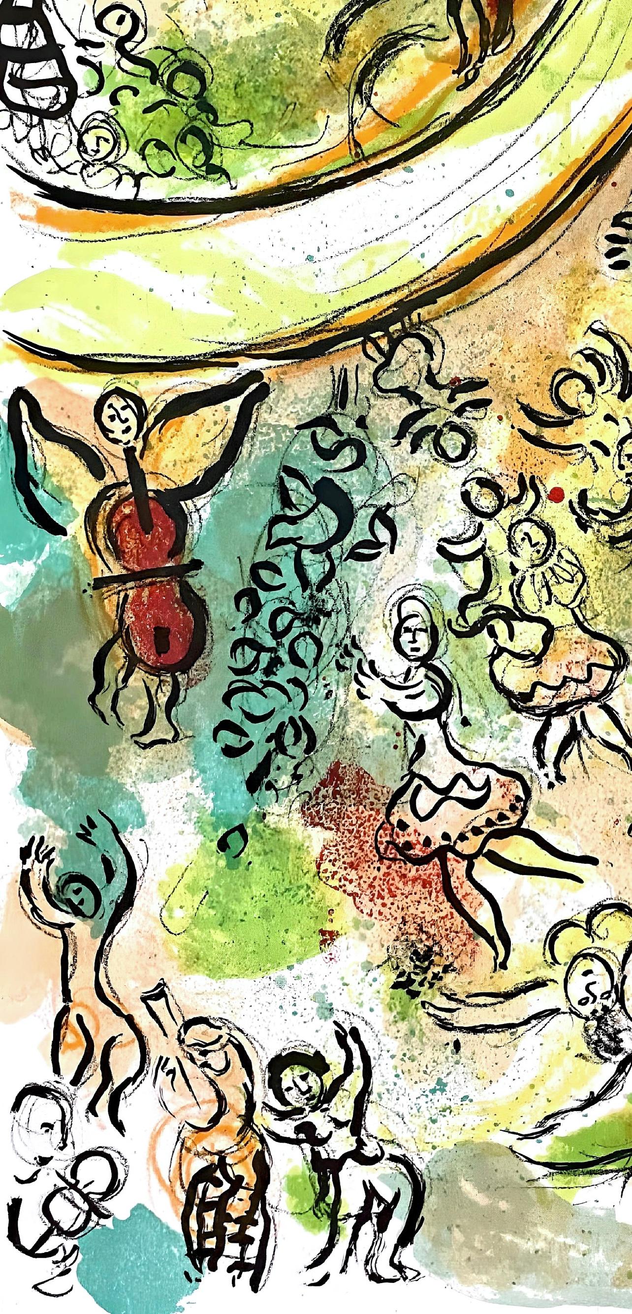 Composición (Cramer 61; Mourlot 434), Le plafond de l'Opéra - Print de Marc Chagall