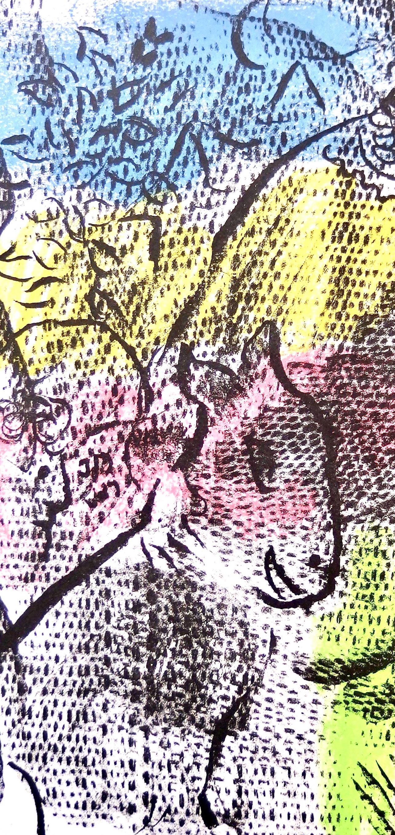 Composición (Mourlot 680), Société internationale d'art XXe siècle - Print Expresionista de Marc Chagall