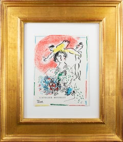 Cover for Lithographies de l'Atelier Mourlot, original Marc Chagall lithograph 