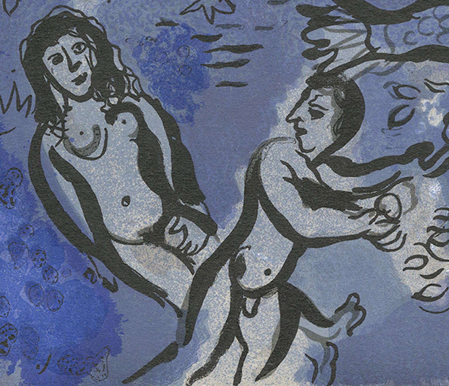 „Cration (Kreation):: M 234/257“:: Original farbige Lithographie von Marc Chagall 1