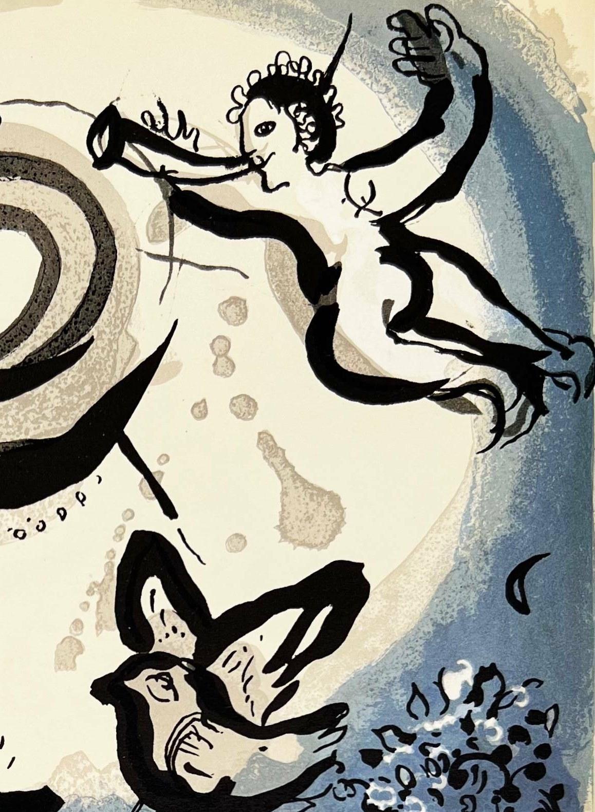 Creazione - Figurative Print Nero di Marc Chagall