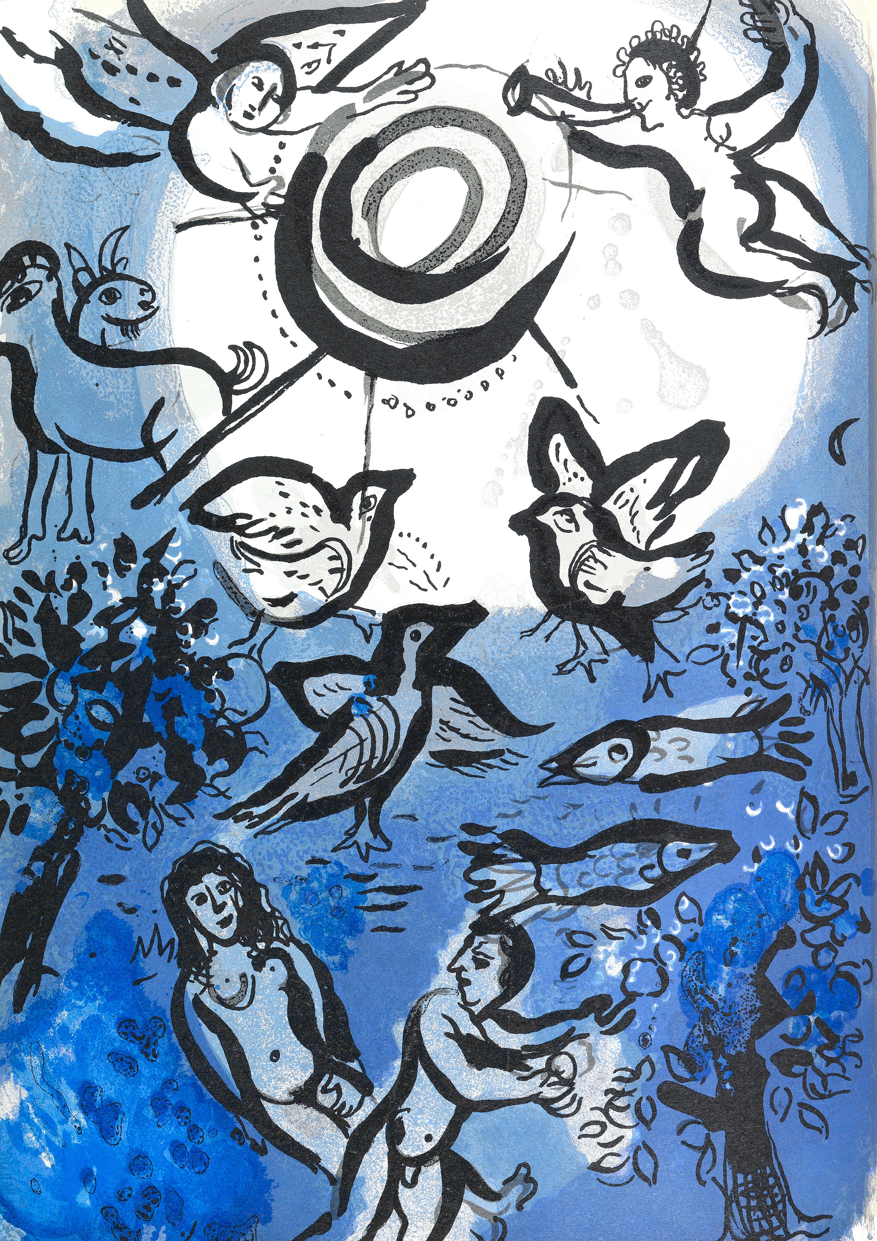 Création (Mourlot 230-77; Cramer 42), Marc Chagall, Dessins Pour La Bible