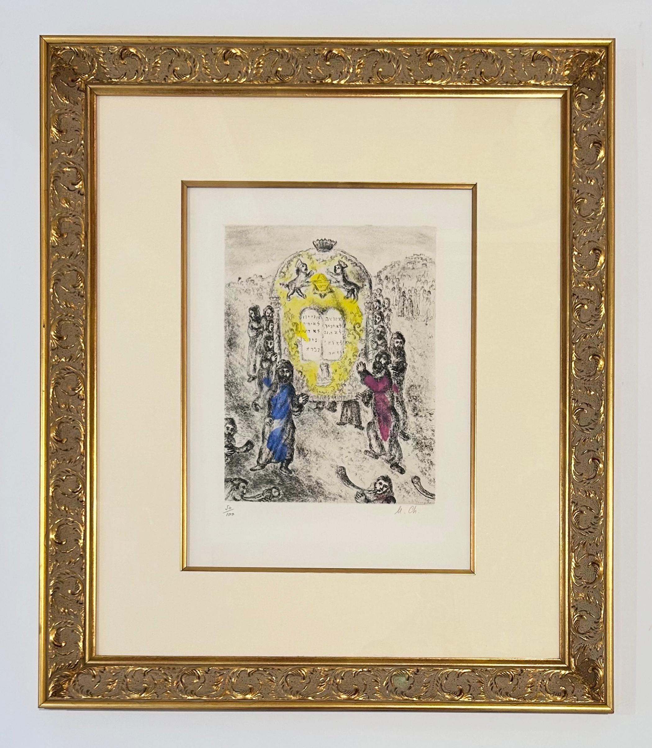 Überquerung des Jordans – Print von Marc Chagall