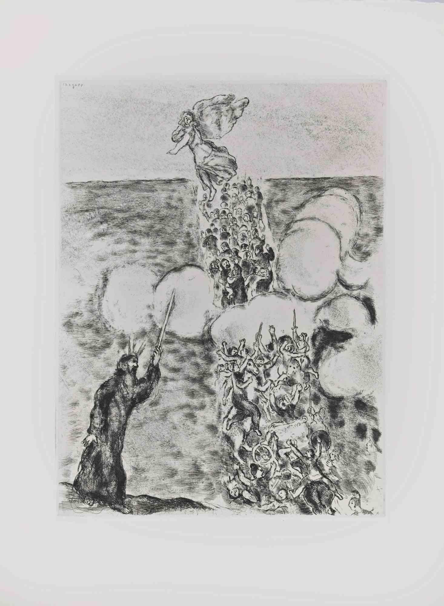 Etching on Montval wove paper, realized by Marc Chagall in 1931-39 and published by Tériade in 1956.

Edition of 275+30 out of commerce copies.

Not signed nor numbered, as issued.

Excellent impression with full margins a a bright and fresh
