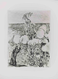 Crossing of the Red Sea- Etching by Marc Chagall - 1956