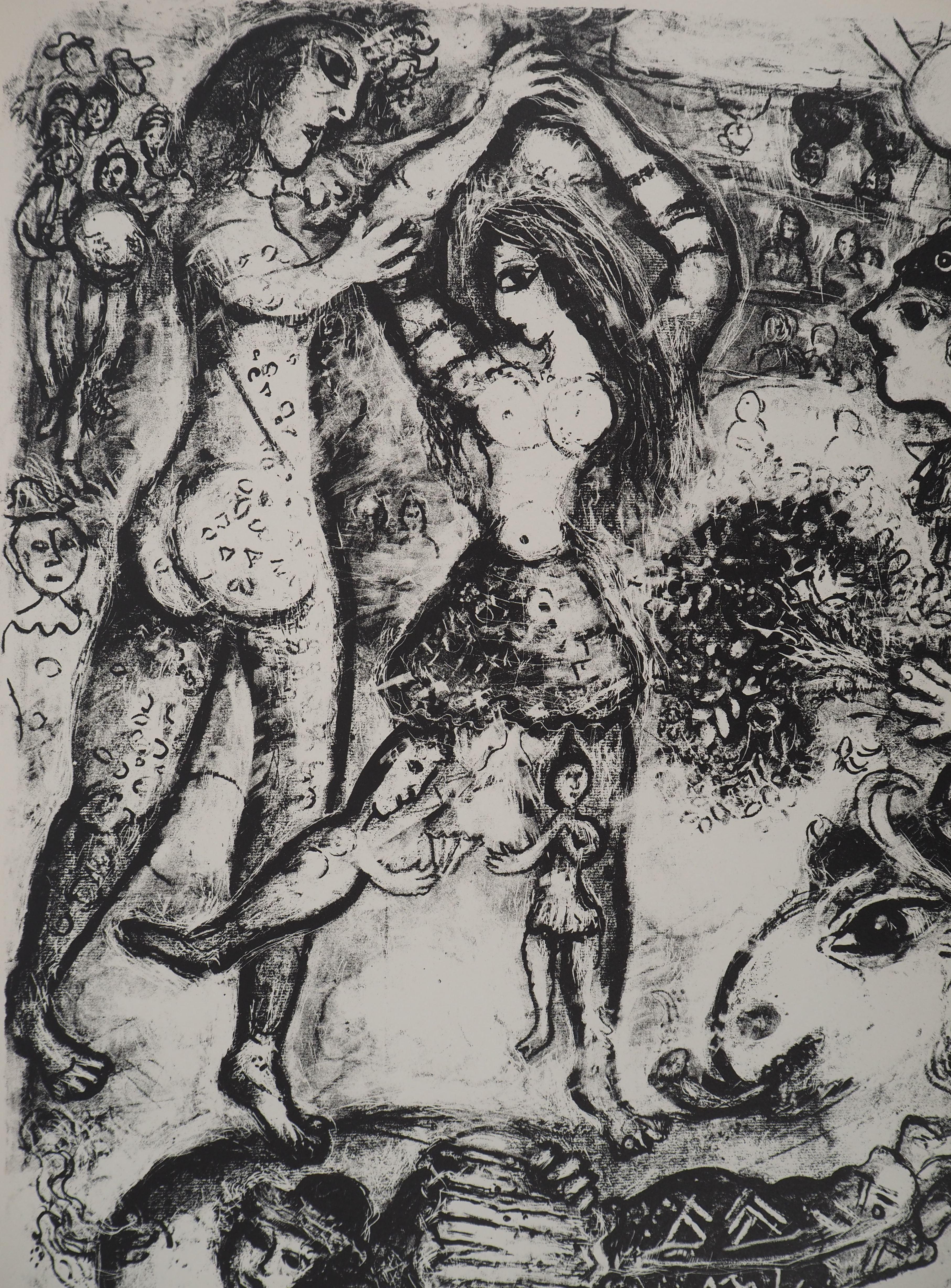 Ballo al circo - Litografia originale (Mourlot #496) - Print di Marc Chagall
