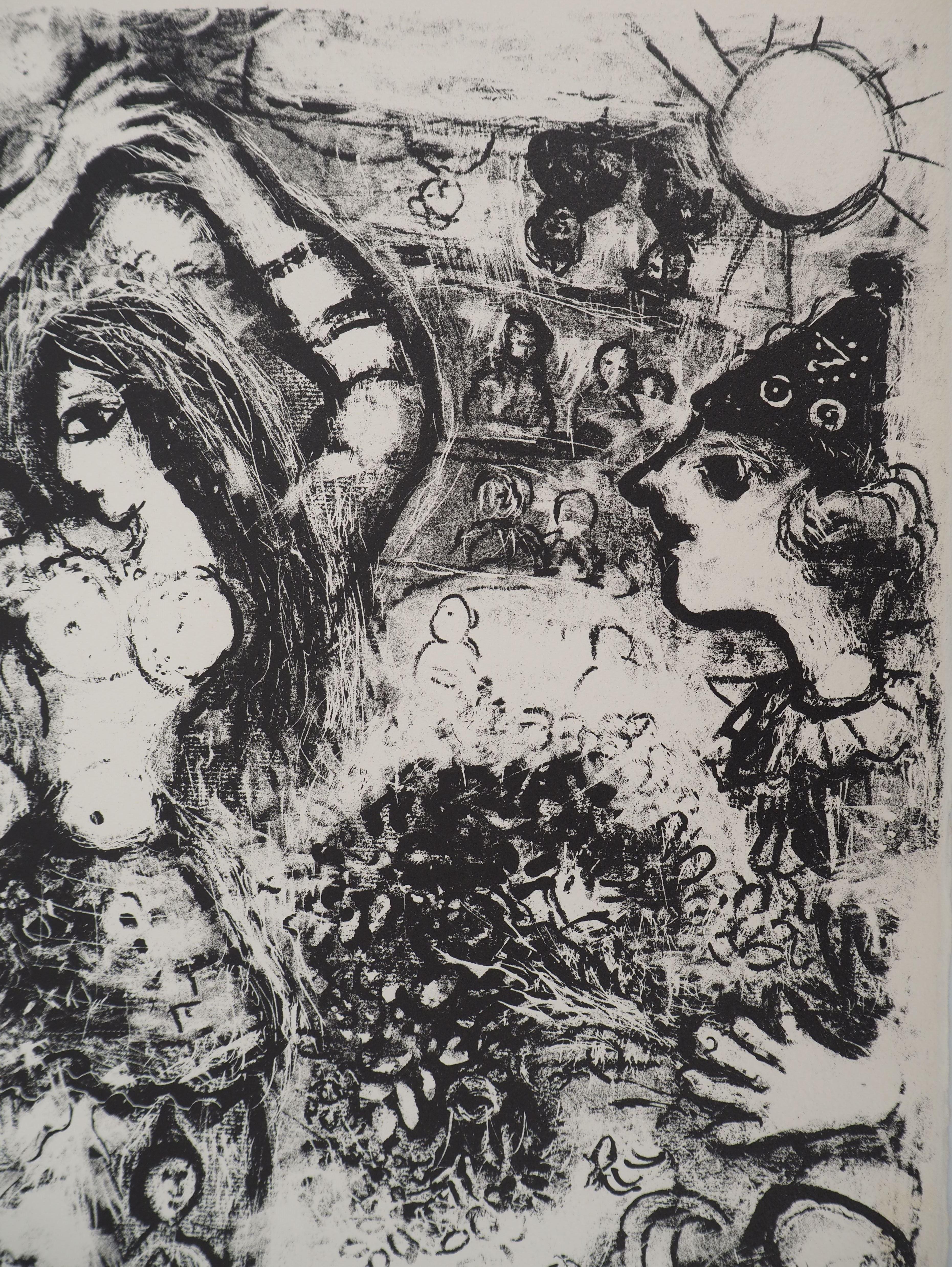 Ballo al circo - Litografia originale (Mourlot #496) - Print Moderno di Marc Chagall