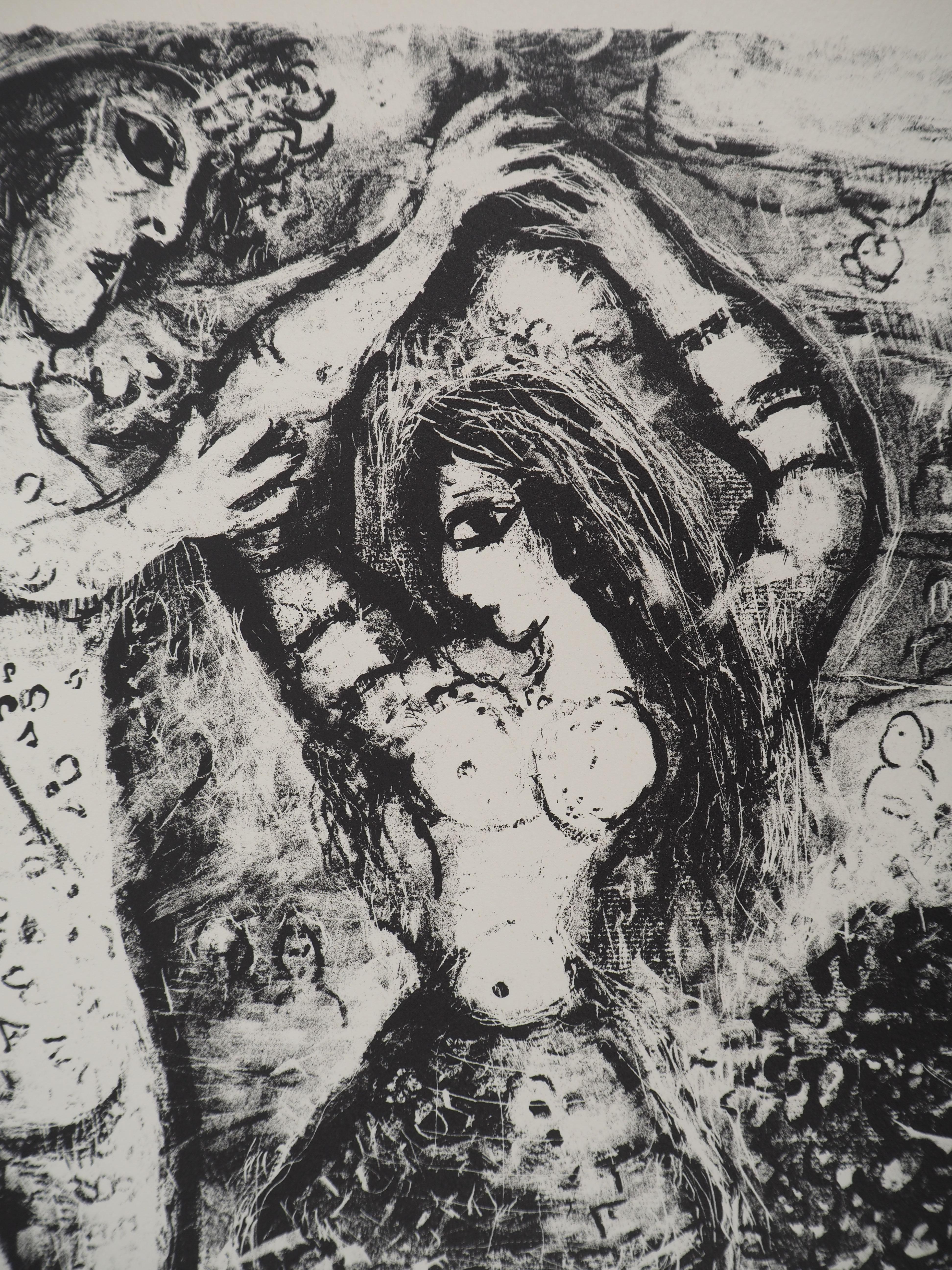 Ballo al circo - Litografia originale (Mourlot #496) - Figurative Print Grigio di Marc Chagall