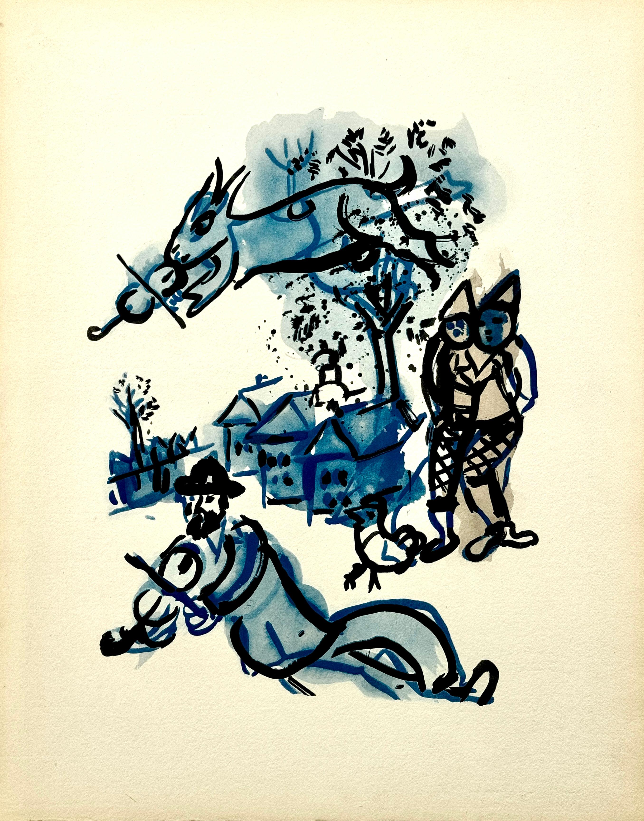 Marc Chagall Nude Print - Dans Le Village