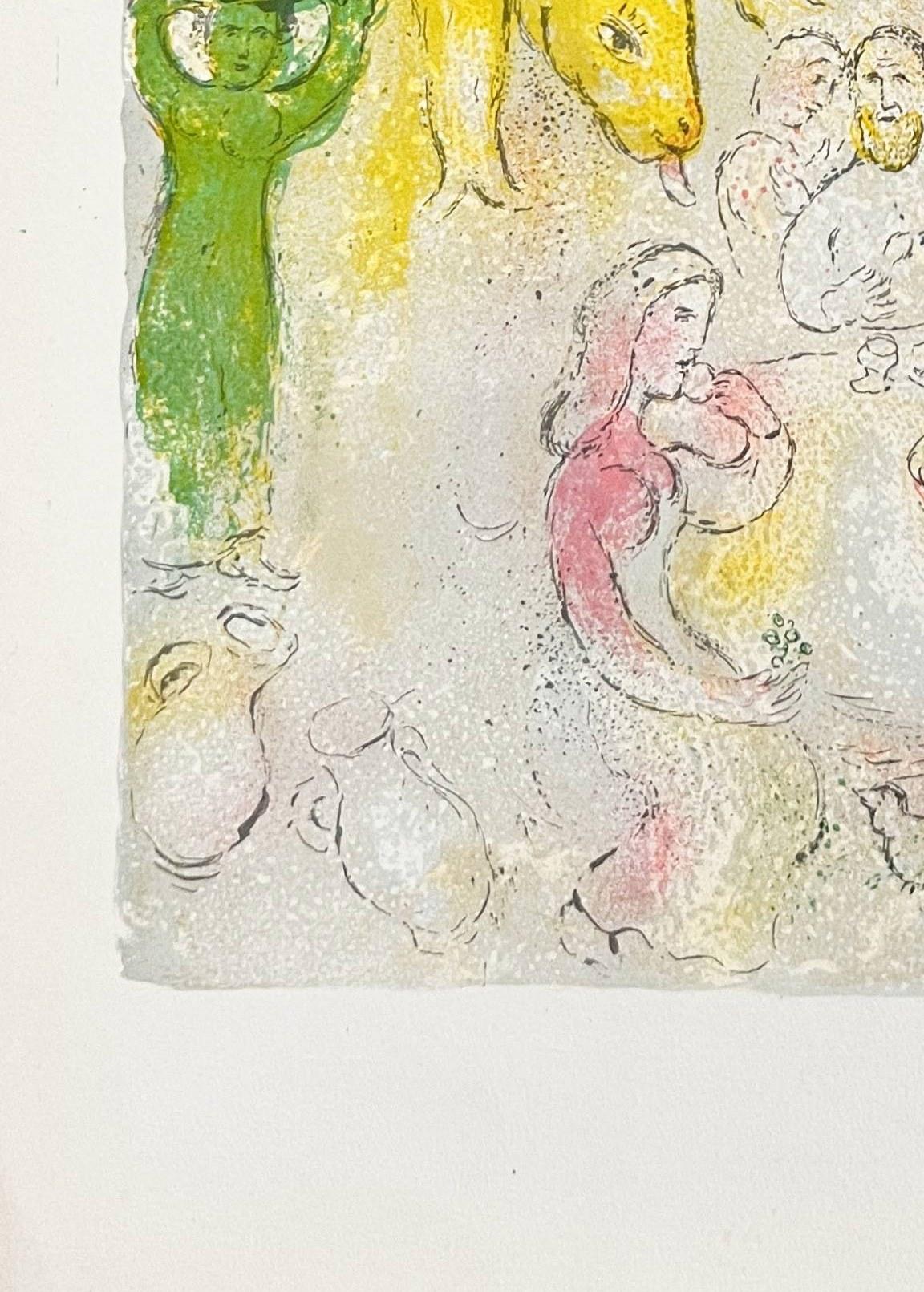 Daphnes and Chloé, Planche XXIII (trial proof) - Surrealist Art by Marc Chagall